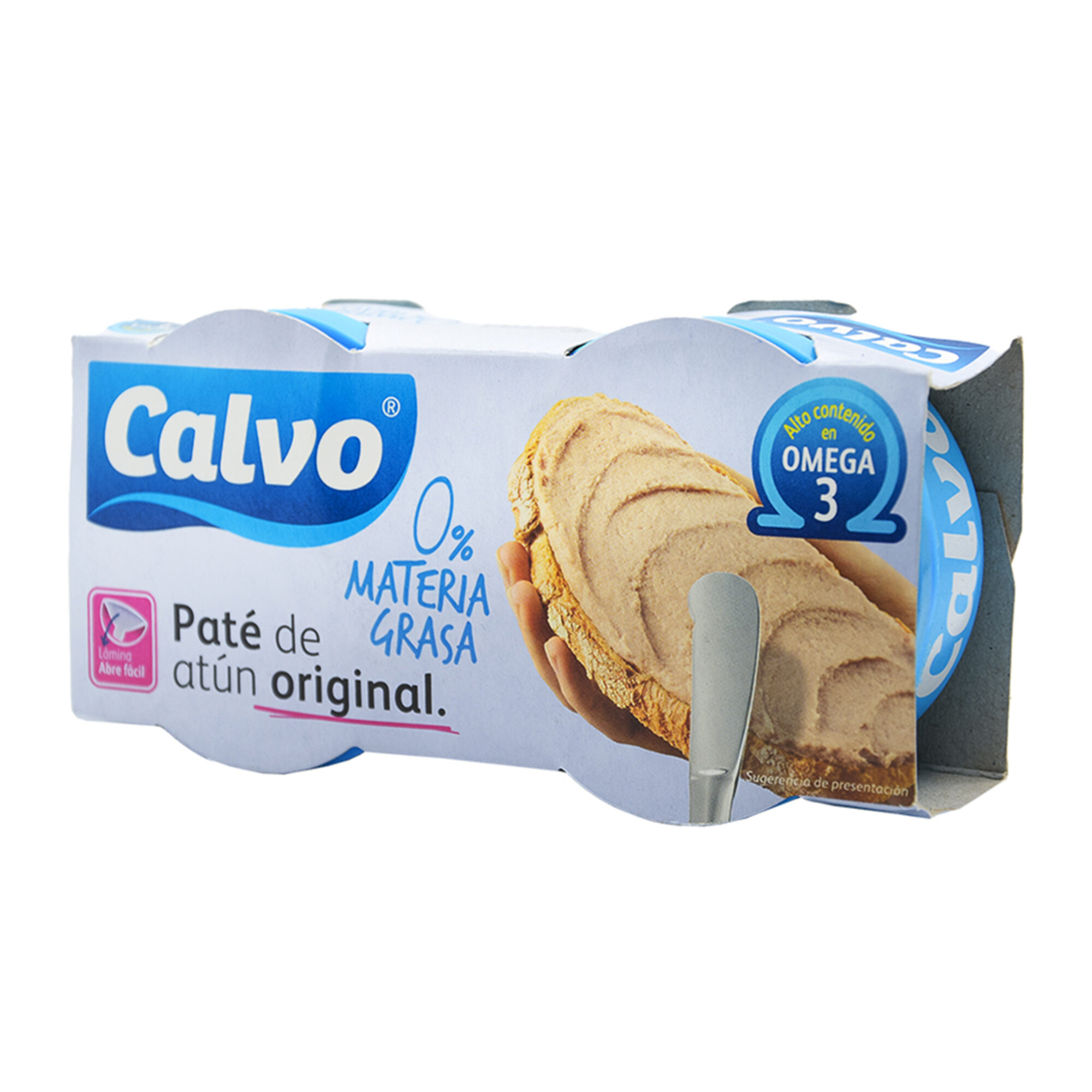 PATÉ DE ATUN CALVO 0% MATERIA GRASSA (PACK2 x 75GR) x10pcs