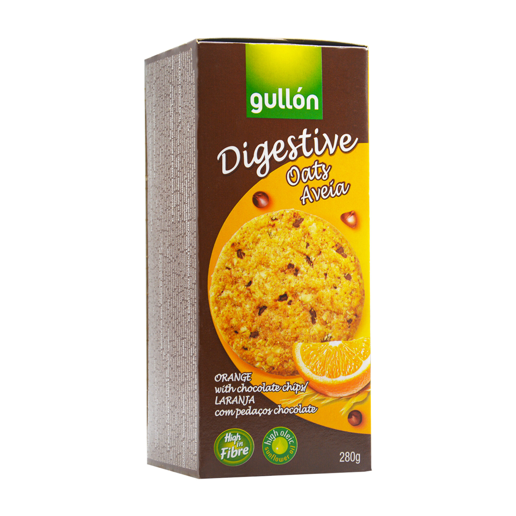 GULLON DIGESTIVE AVENA/CHOCO/NARANJA 280G *12 pcs