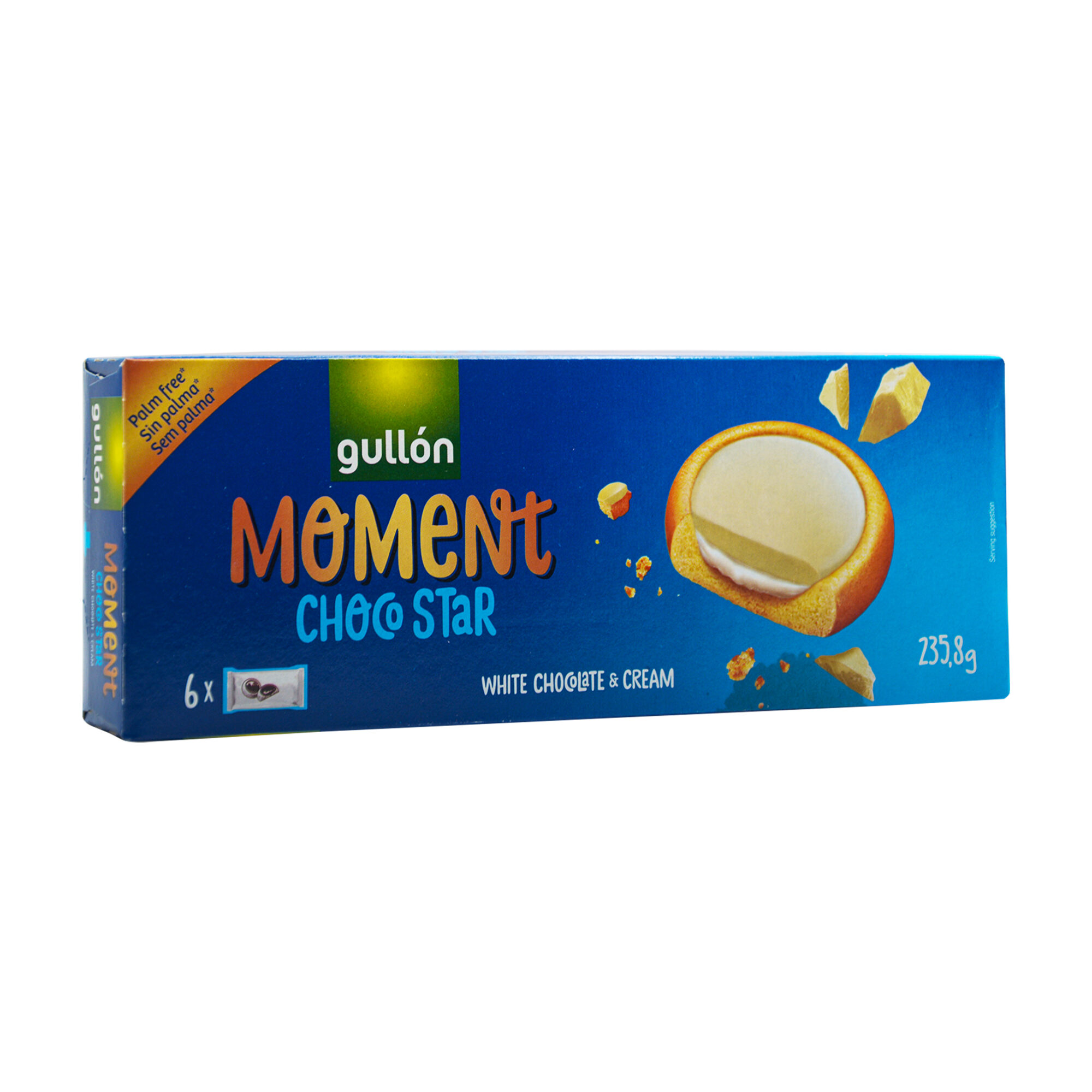 GULLON CHOCOSTAR MOMENT (BLANCO) 235 G*16