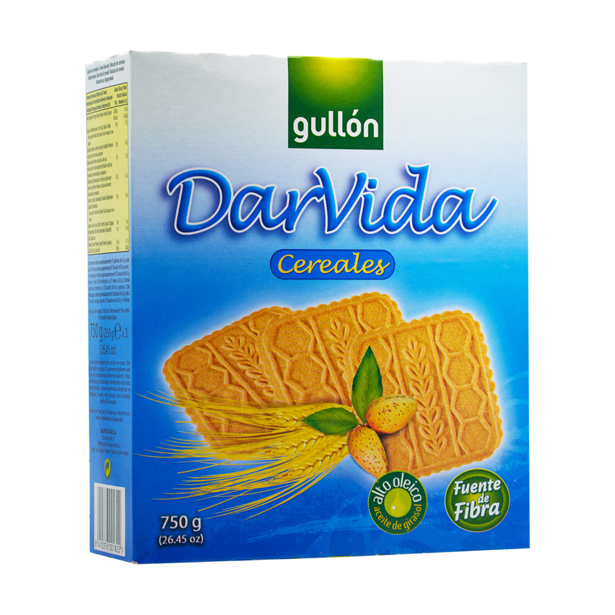 DARVIDA CEREALES GULLON 750G *8pcs