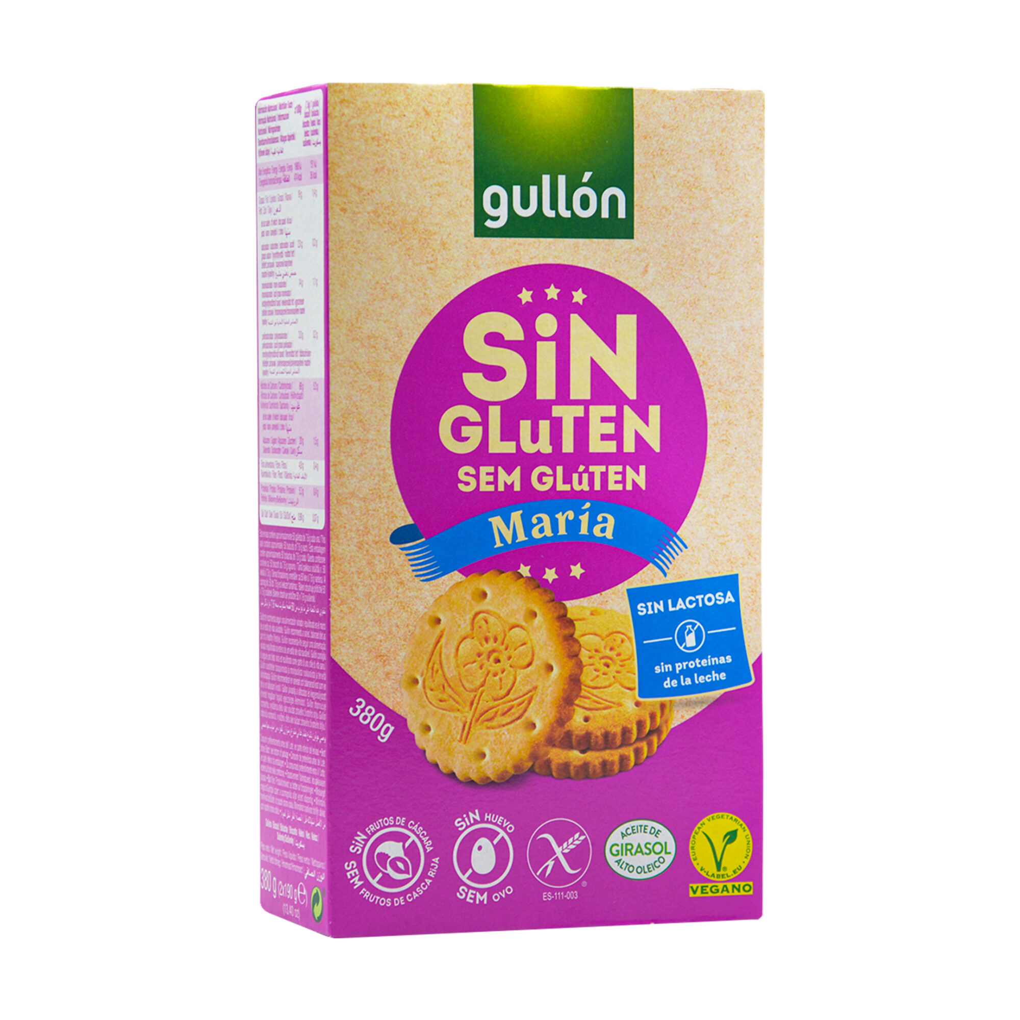 GULLON MARIA SIN GLUTEN 380GR x10pcs