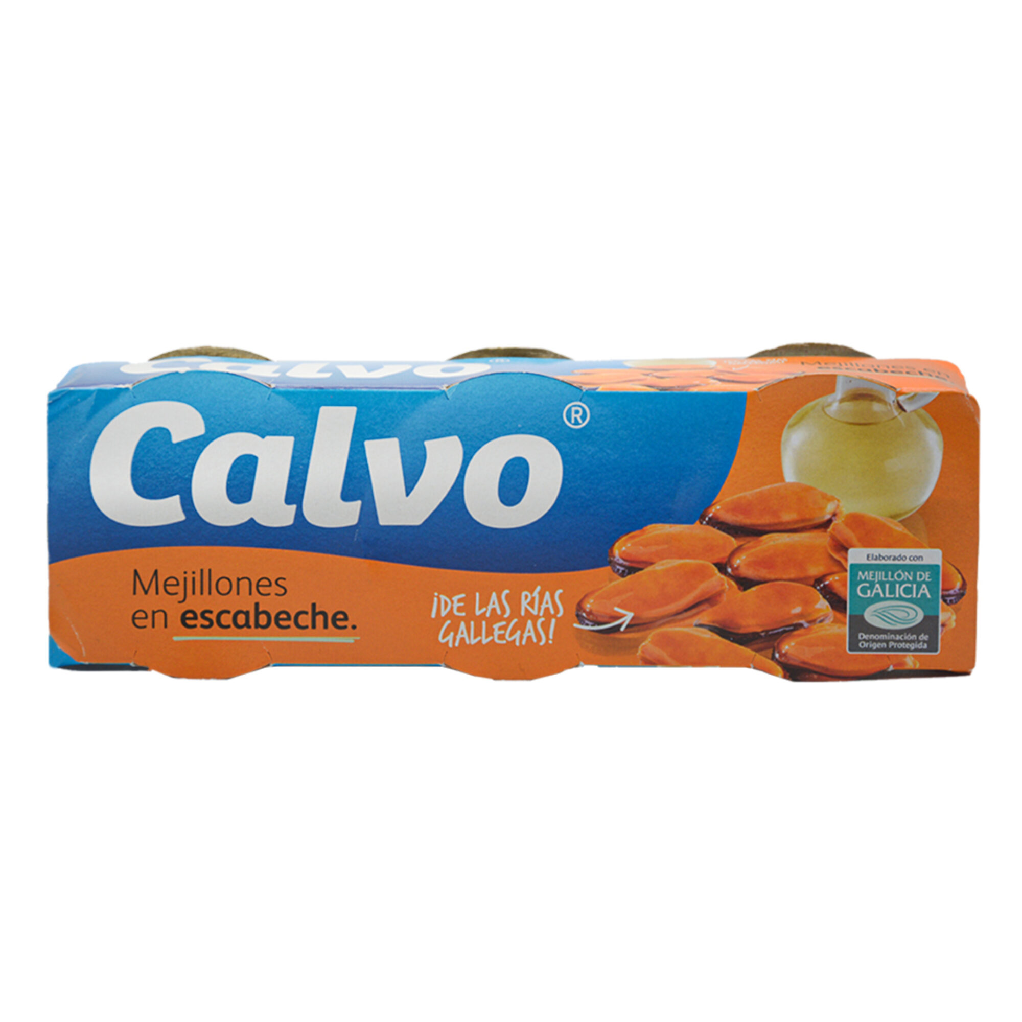 MEJILLONES ESCABECHE CALVO PACK 3 x20pcs