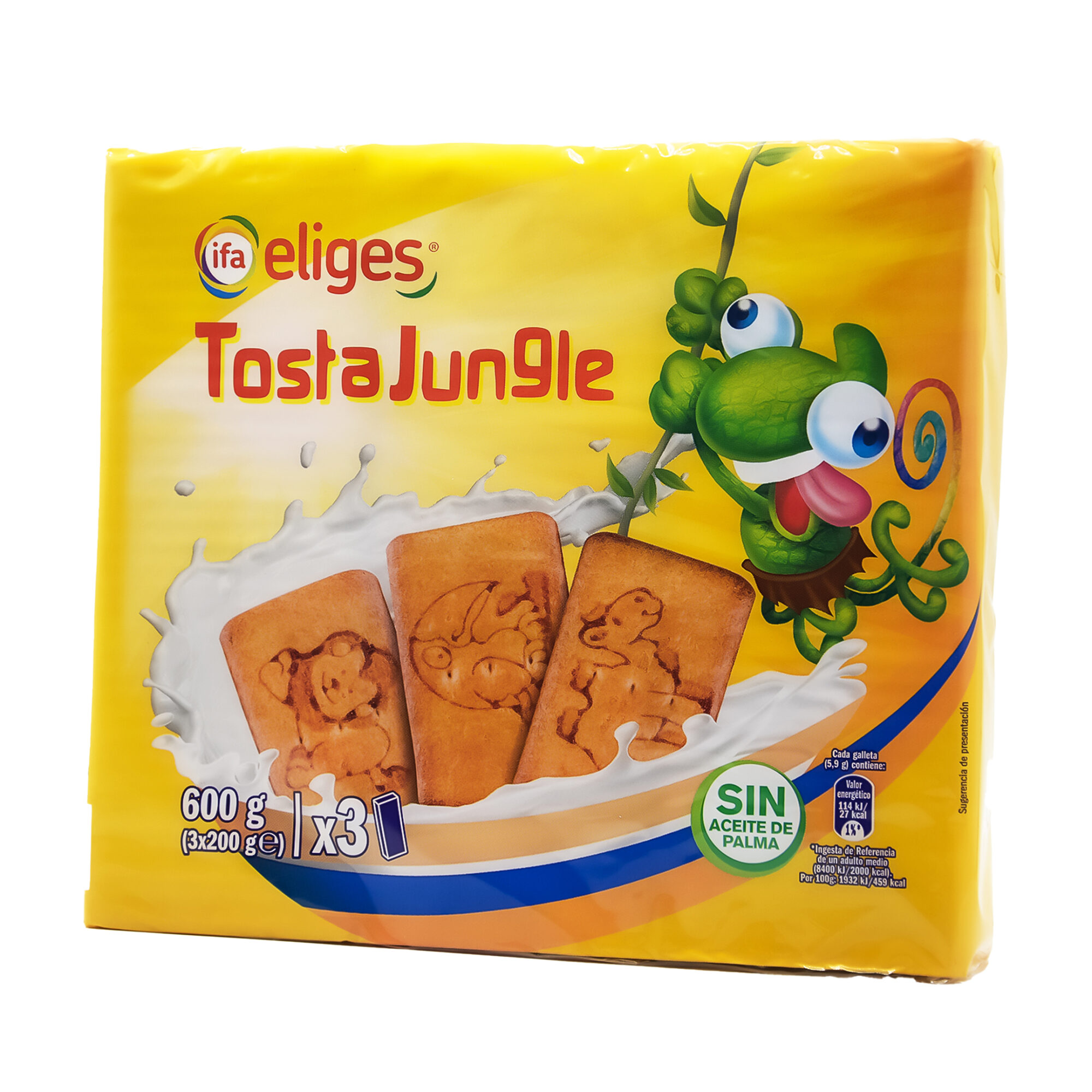 GALLETAS TOSTA JUNGLE IFA ELIGES 600GR x14pcs