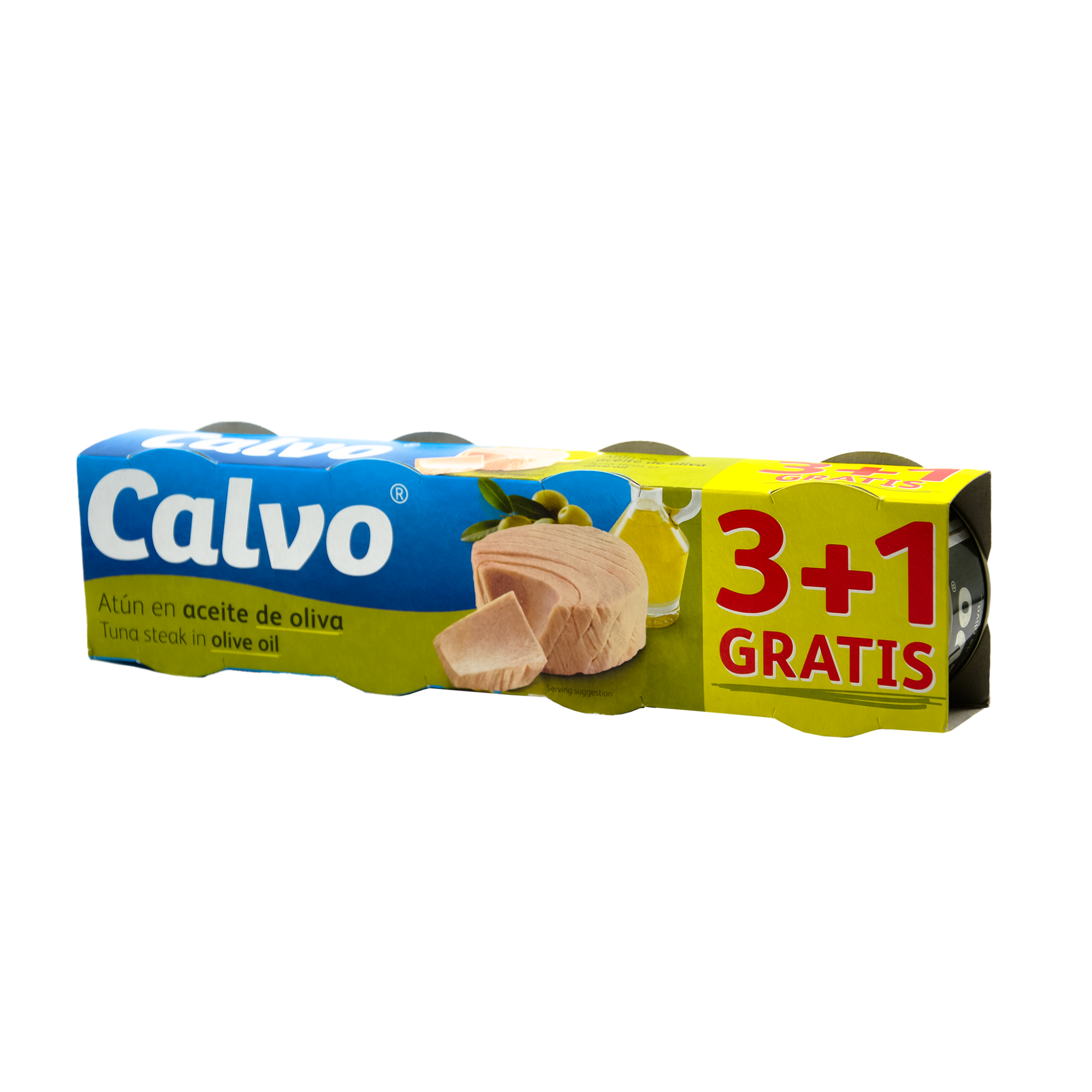 ATUN CALVO ACEITE DE OLIVA ( PACK3+1 x 80GR ) x20pcs