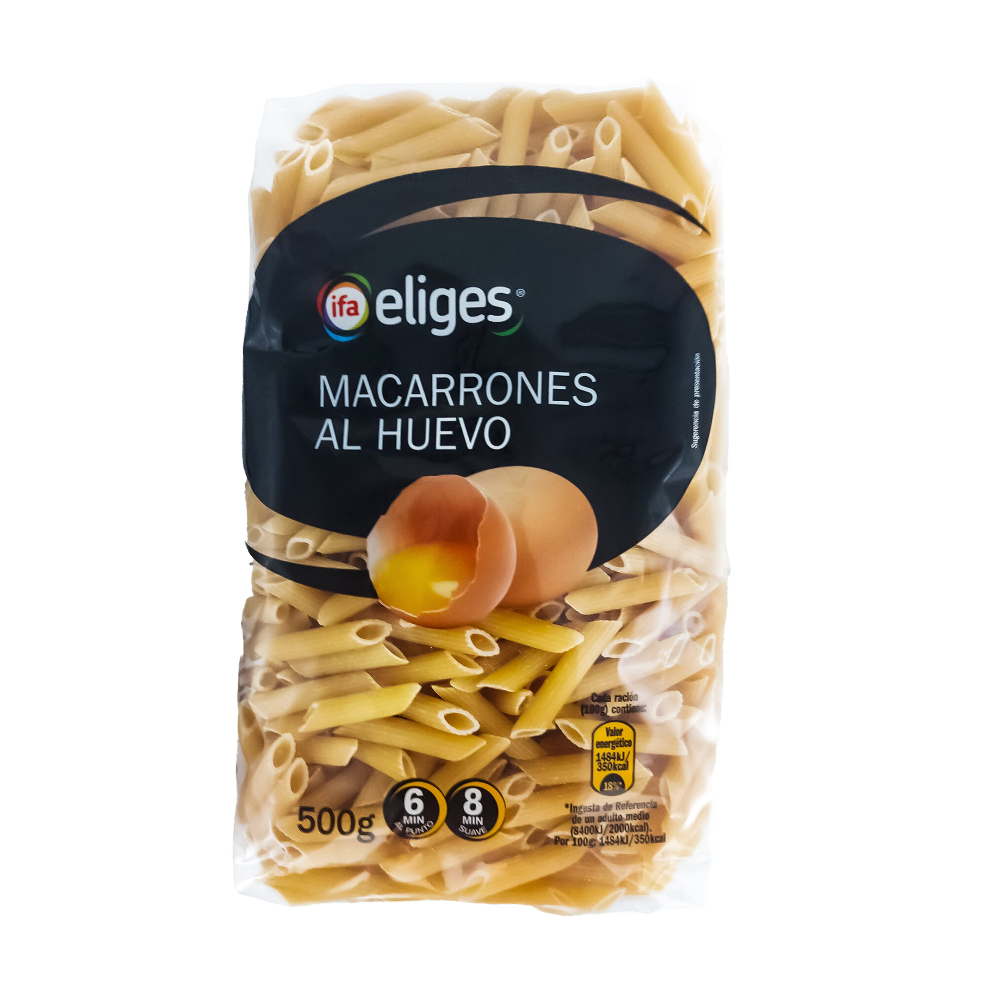 MACARRONES AL HUEVO IFA ELIGES 500Gr x18pcs