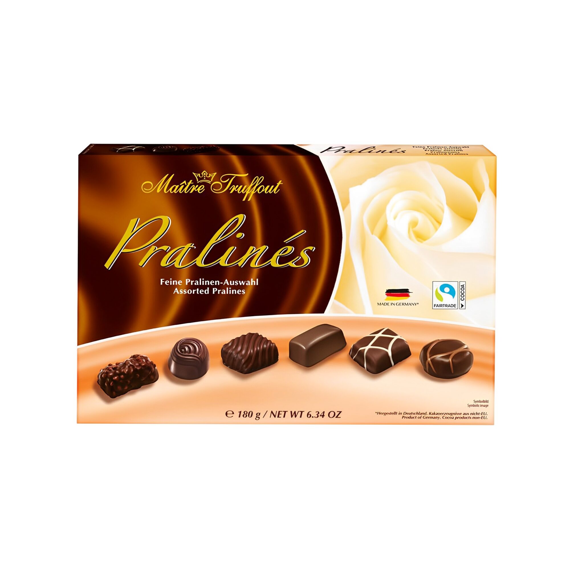 MAITRE TRUFFOUT PRALINÉS NOIR 180GR x8pcs