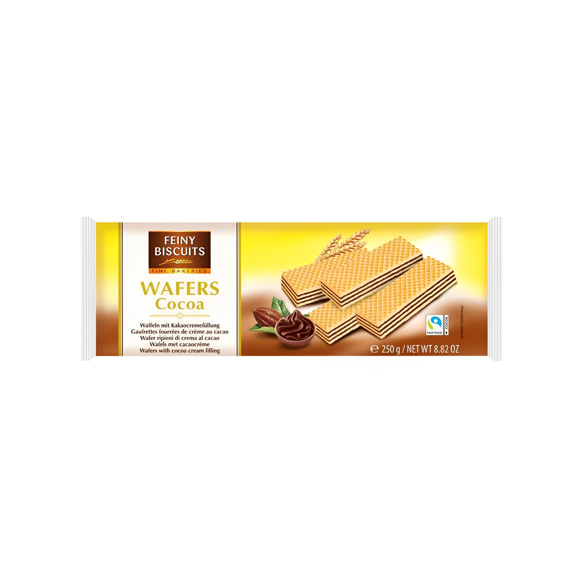 FEINY BISCUITS WAFERS WITH COCOA 250GR x18pcs