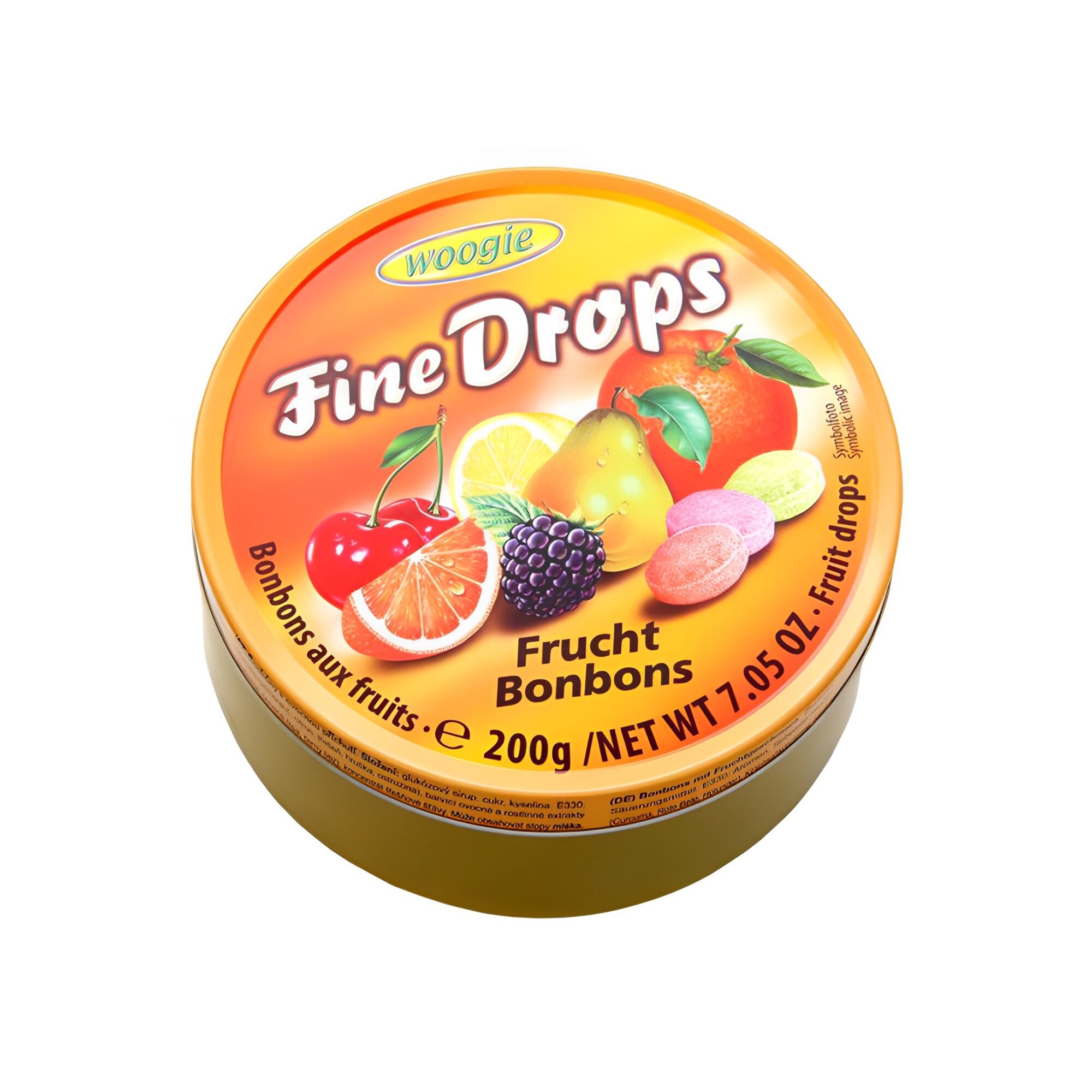 FIN DROPS WITH FRUITS FLAVOUR 200GR x10pcs