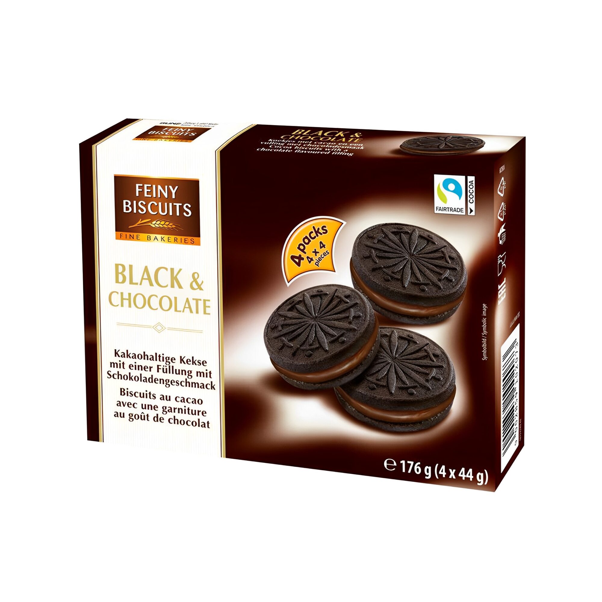 COOKIES BLACK CHOCOLATE 176gr x18pcs