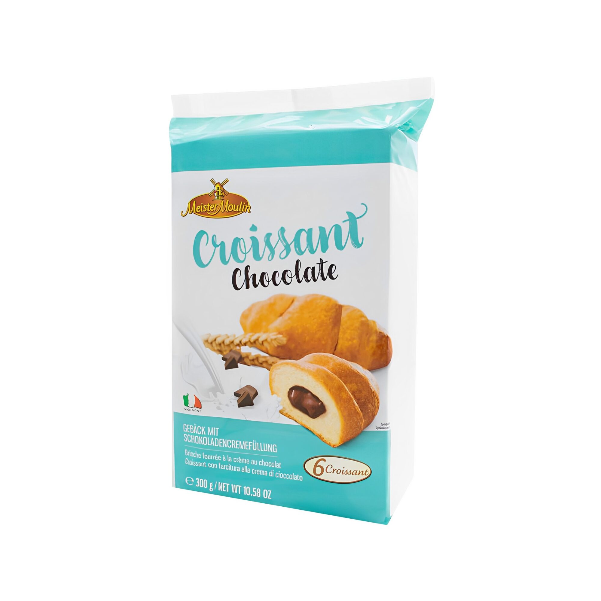 CROISSANT CHOCOLATE MEISTER MOULIN 6PCS,300G x12pcs