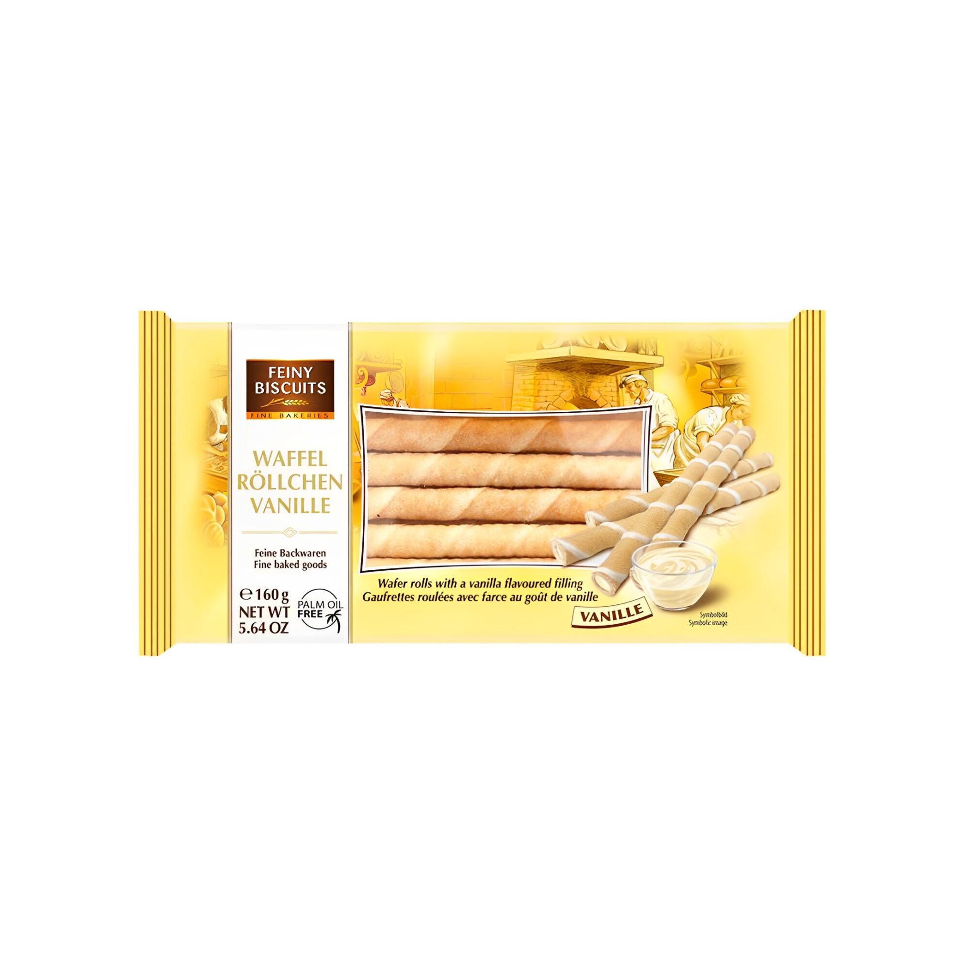 WAFER ROLLS VANILLA FEINY BISCUITS 160G x22pcs