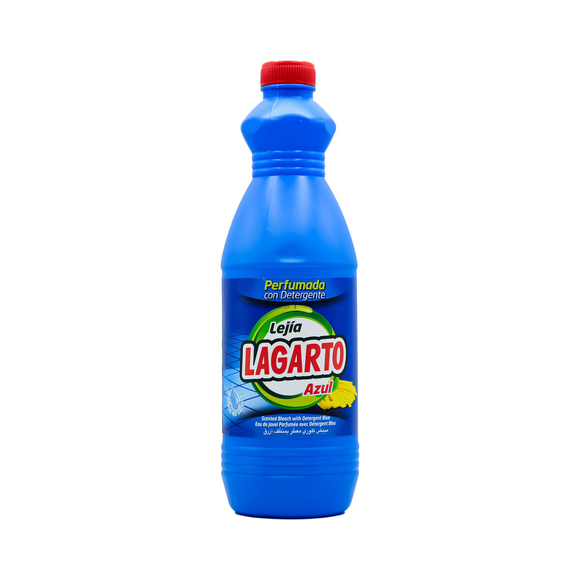 LEJIA CON DETERGENTE AZUL LAGARTO 1.5L*8