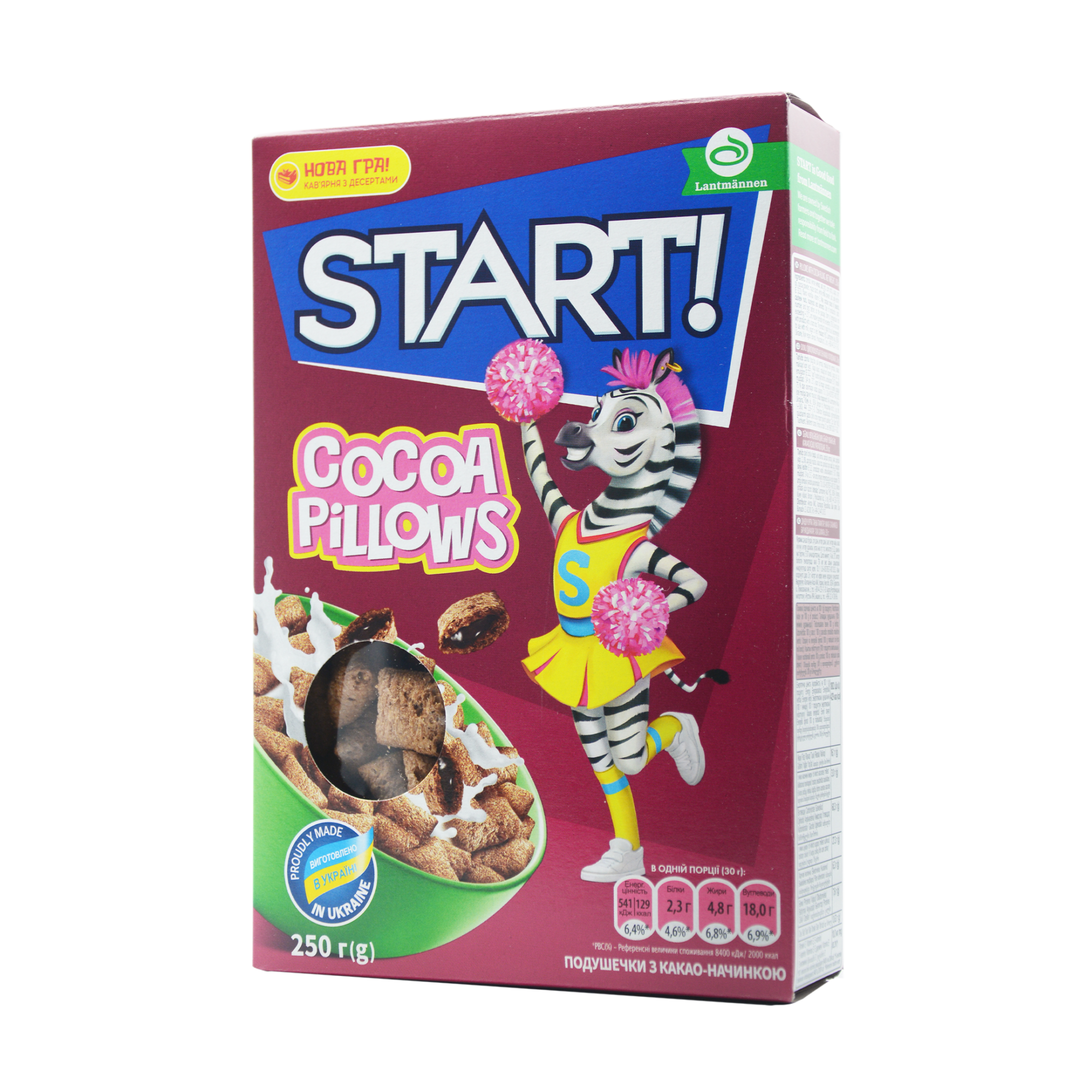 START PILLOWS WITH COCOA 250GR *16