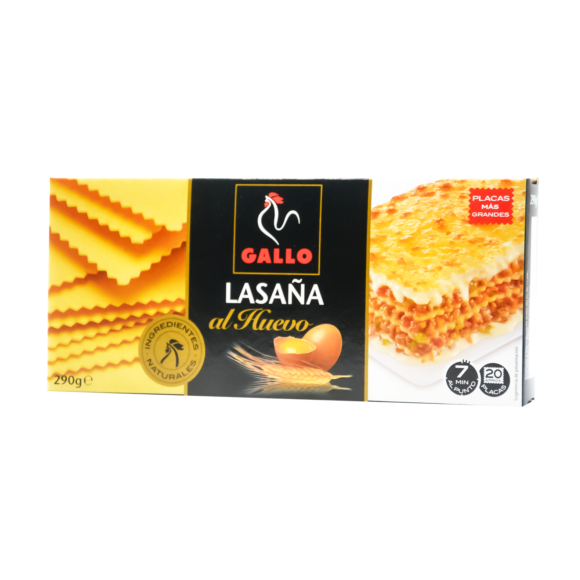 LAZANIA AL HUEVO GALLO 250GR *14