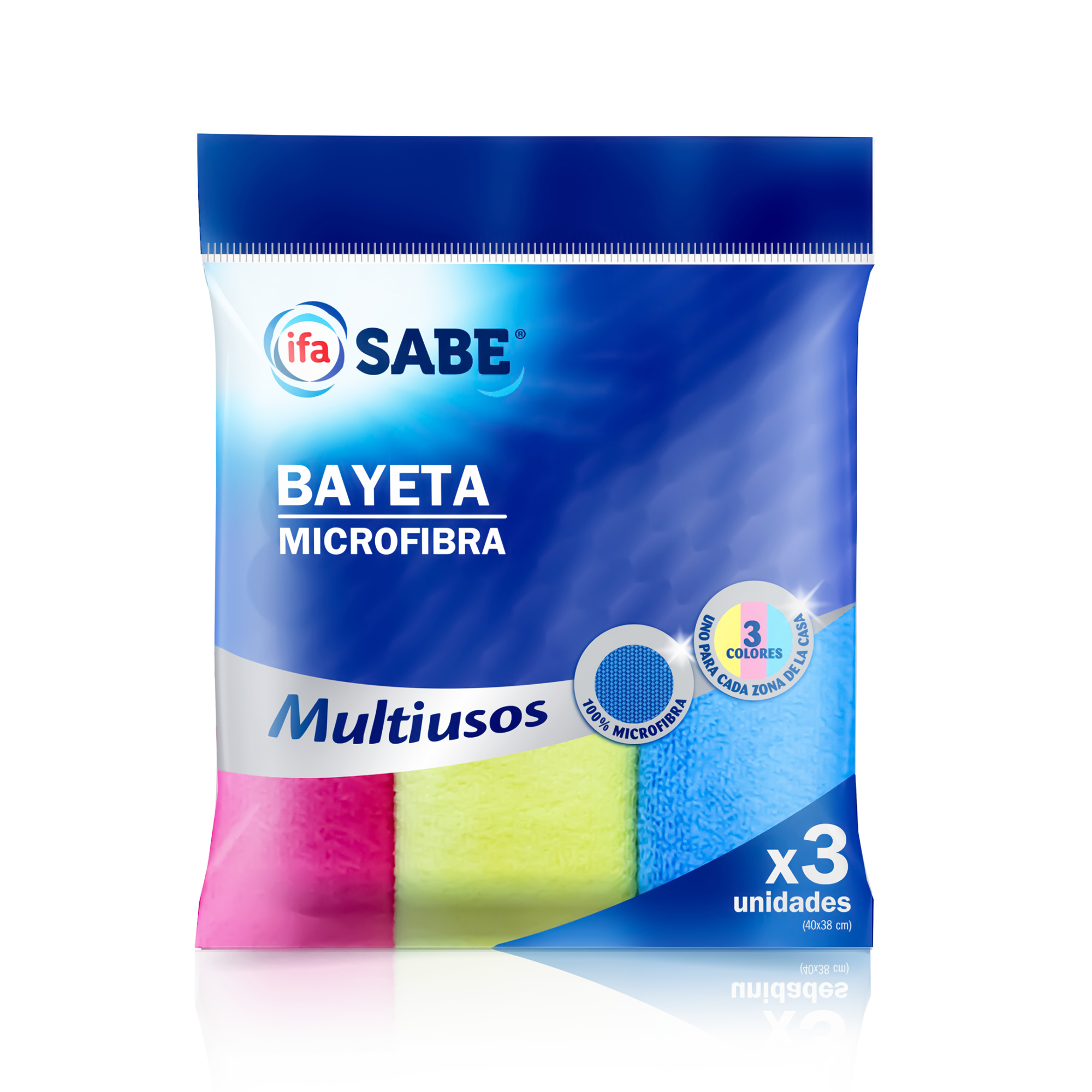 IFA SABE BAYETA MICROFIBRA MULTIUSOS 3UND*8