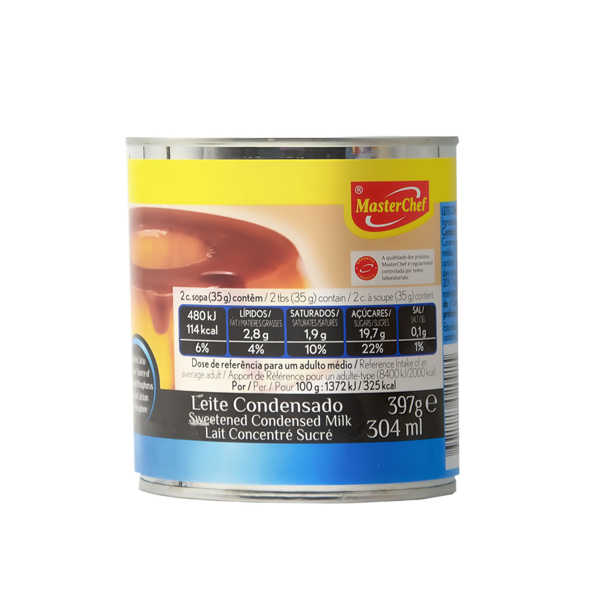 LECHE CONDENSADA MASTER CHEF 397 GR *12 PIÈCES