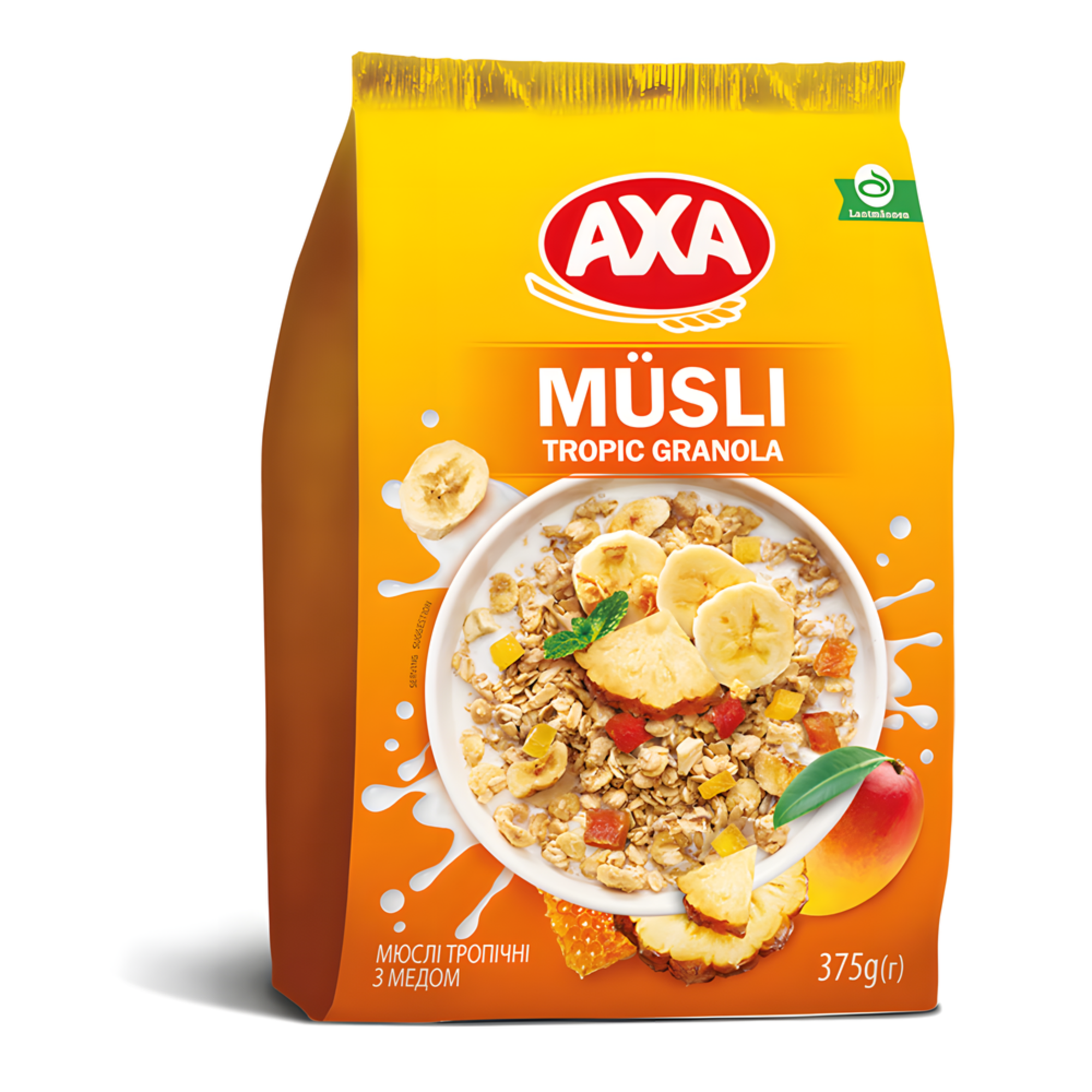 AXA MUESLI HONEY WITH TROPICAL FRUITS 375GR *12