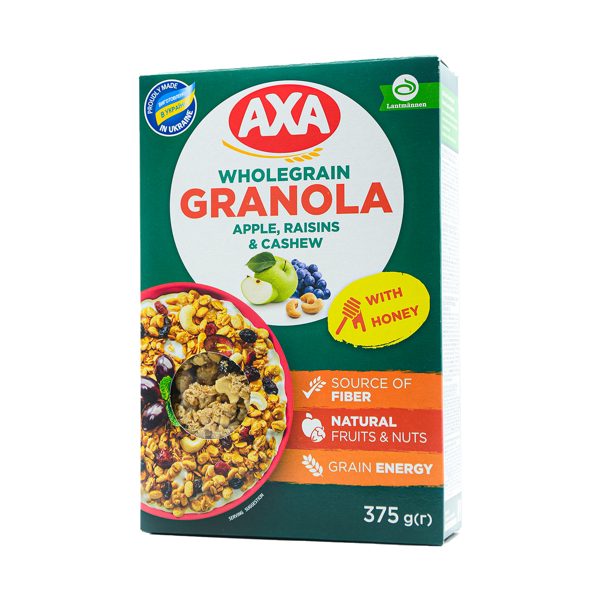 AXA CRISPY MUESLI WITH FRUIT & NUTS 375GR*8