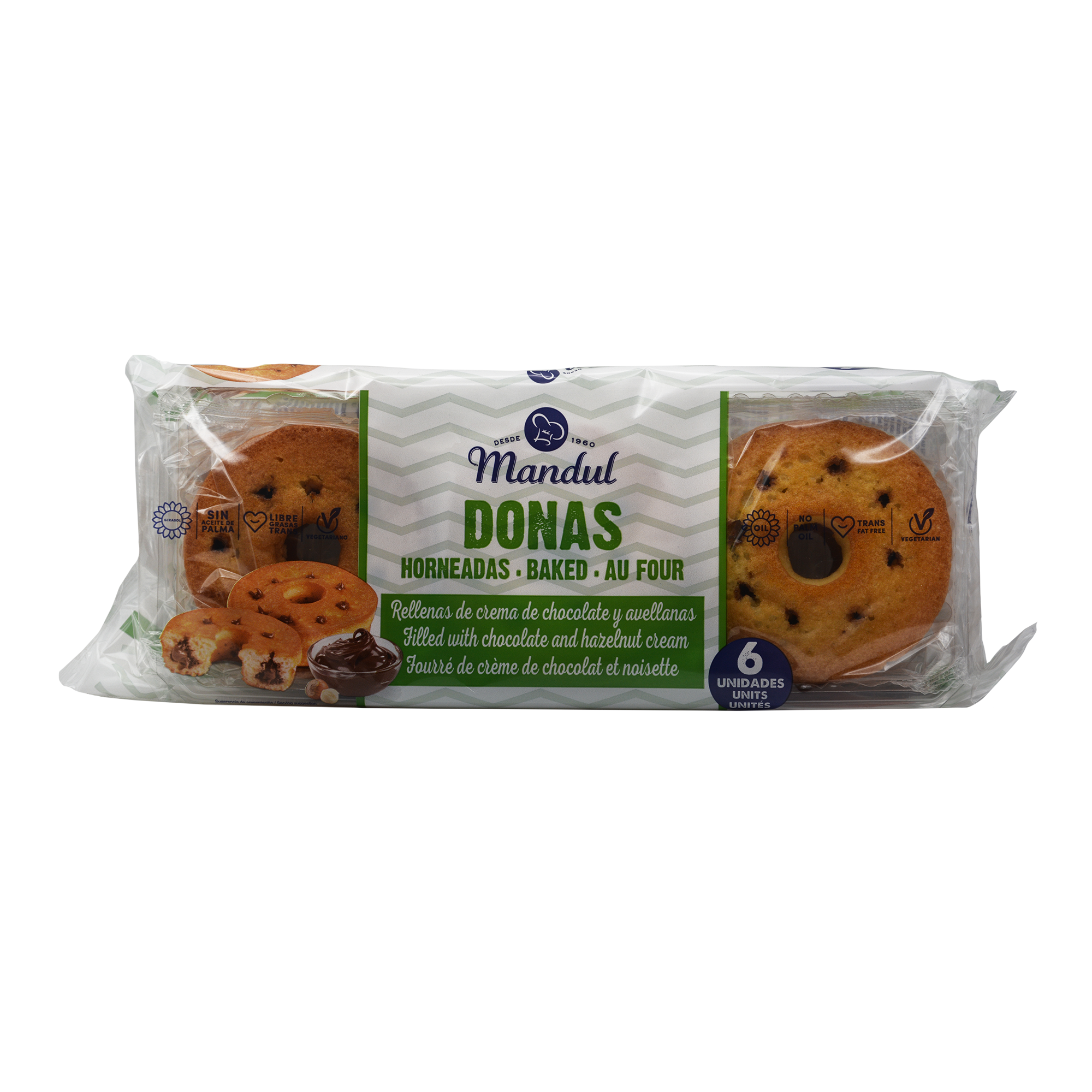 MANDUL DONAS (6) CHOCO AVEA 360G*6