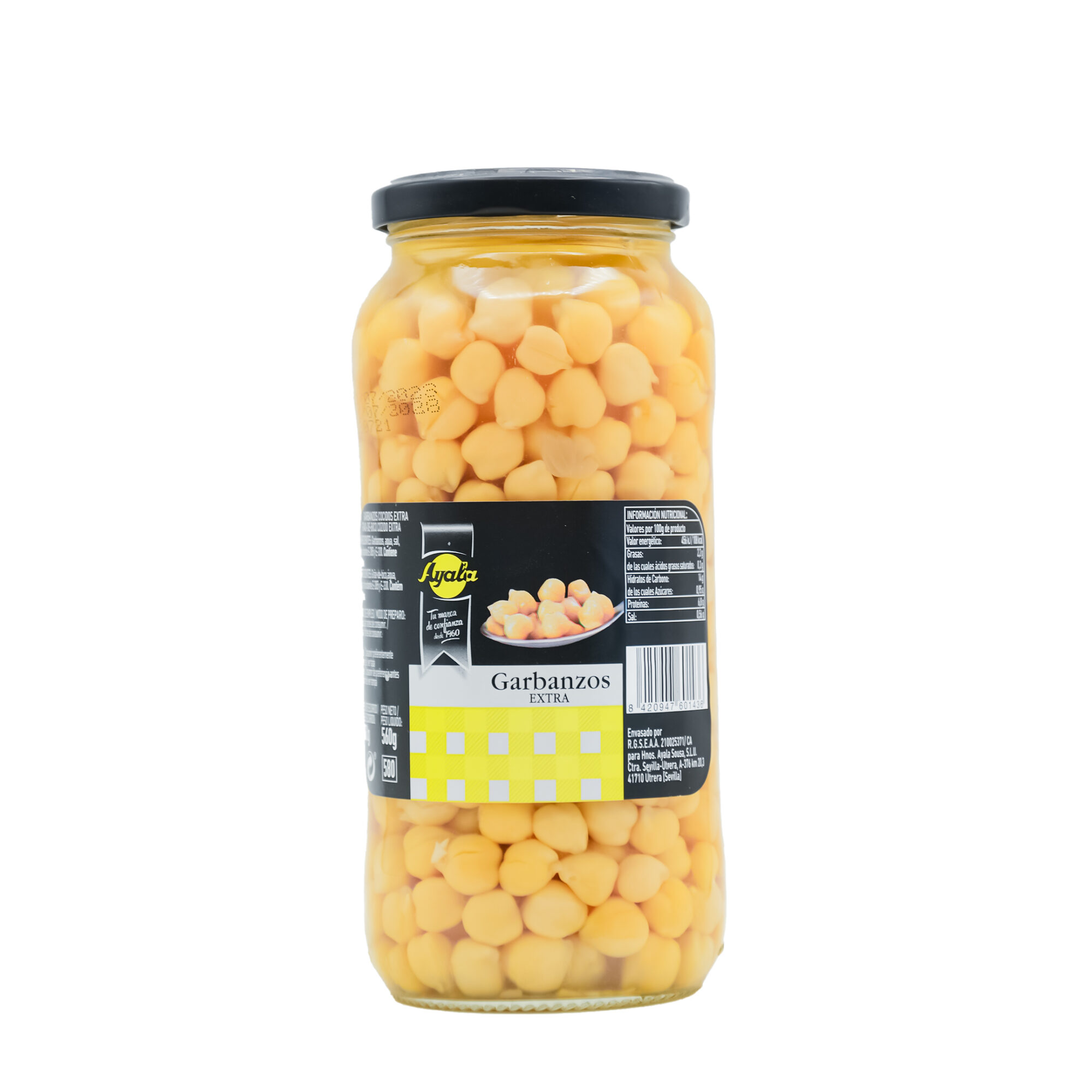 GARBANZOS COCIDOS AYALA 400G *12