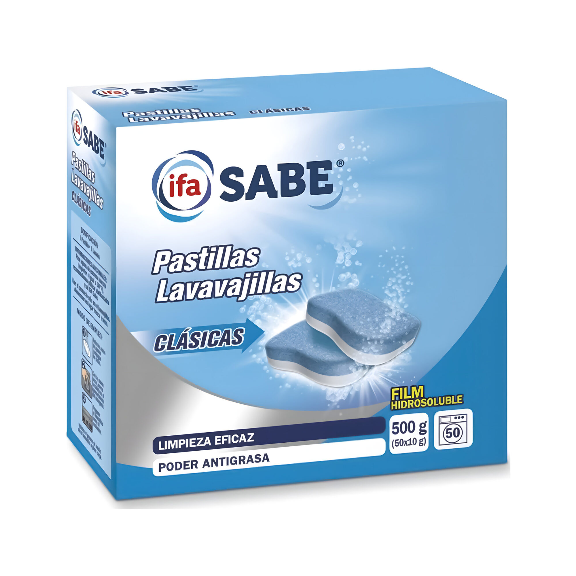 IFA SABE PASTILLAS LAVAVAJILLAS CLASICAS 50LV.500GR*8