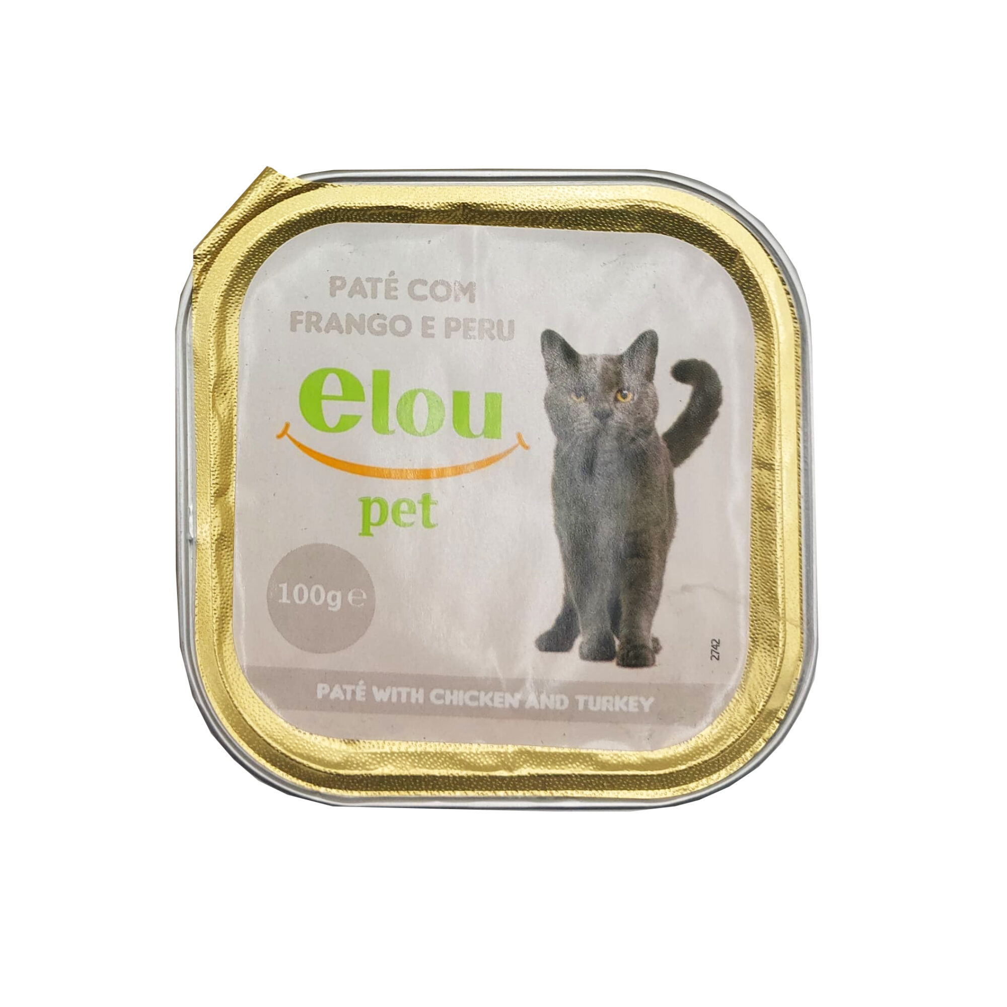 PATE PARA GATOS ELOU CONEJO 100G*32