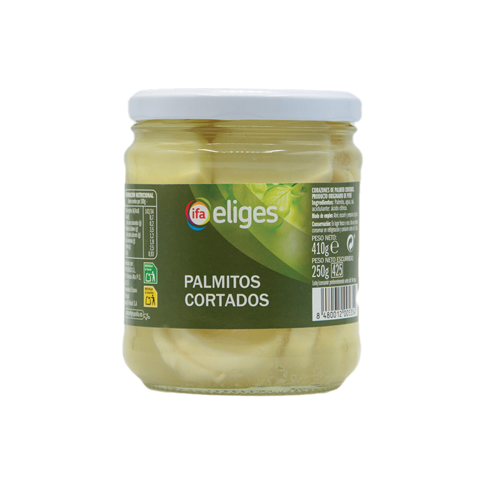 PALMITOS CORTADOS IFA ELIGES 415G*12