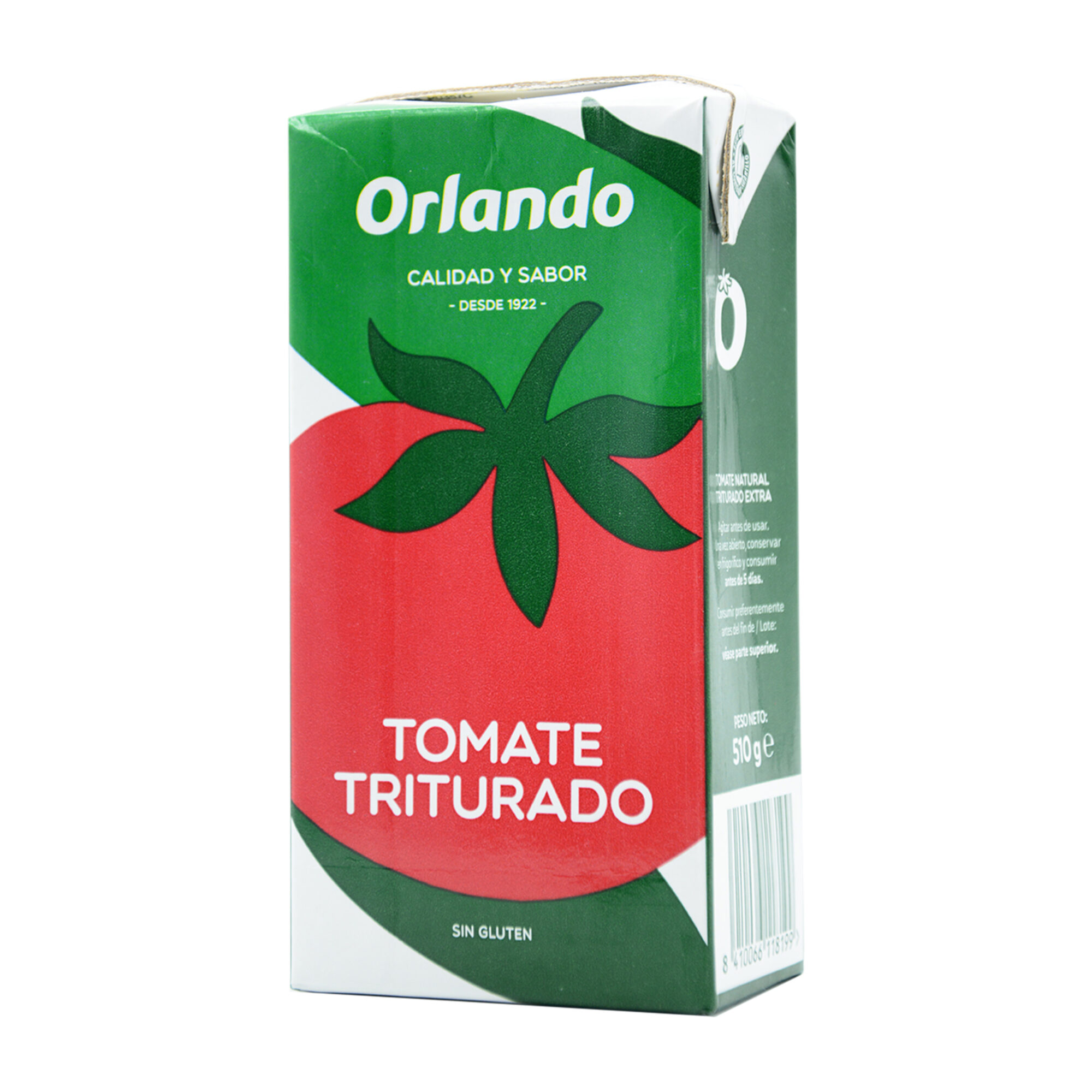 TOMATO NATURAL TRITURADO ORLANDO 510G*12