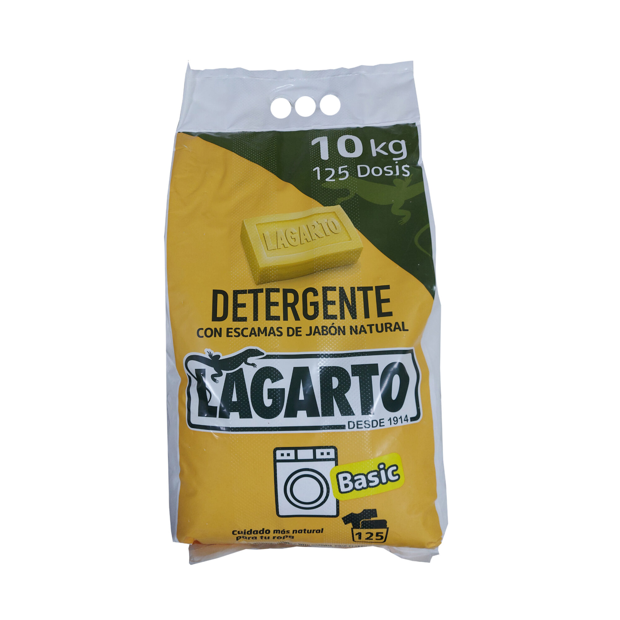 LAGARTO DETERGENTE SACO 10KG JABON BASIC