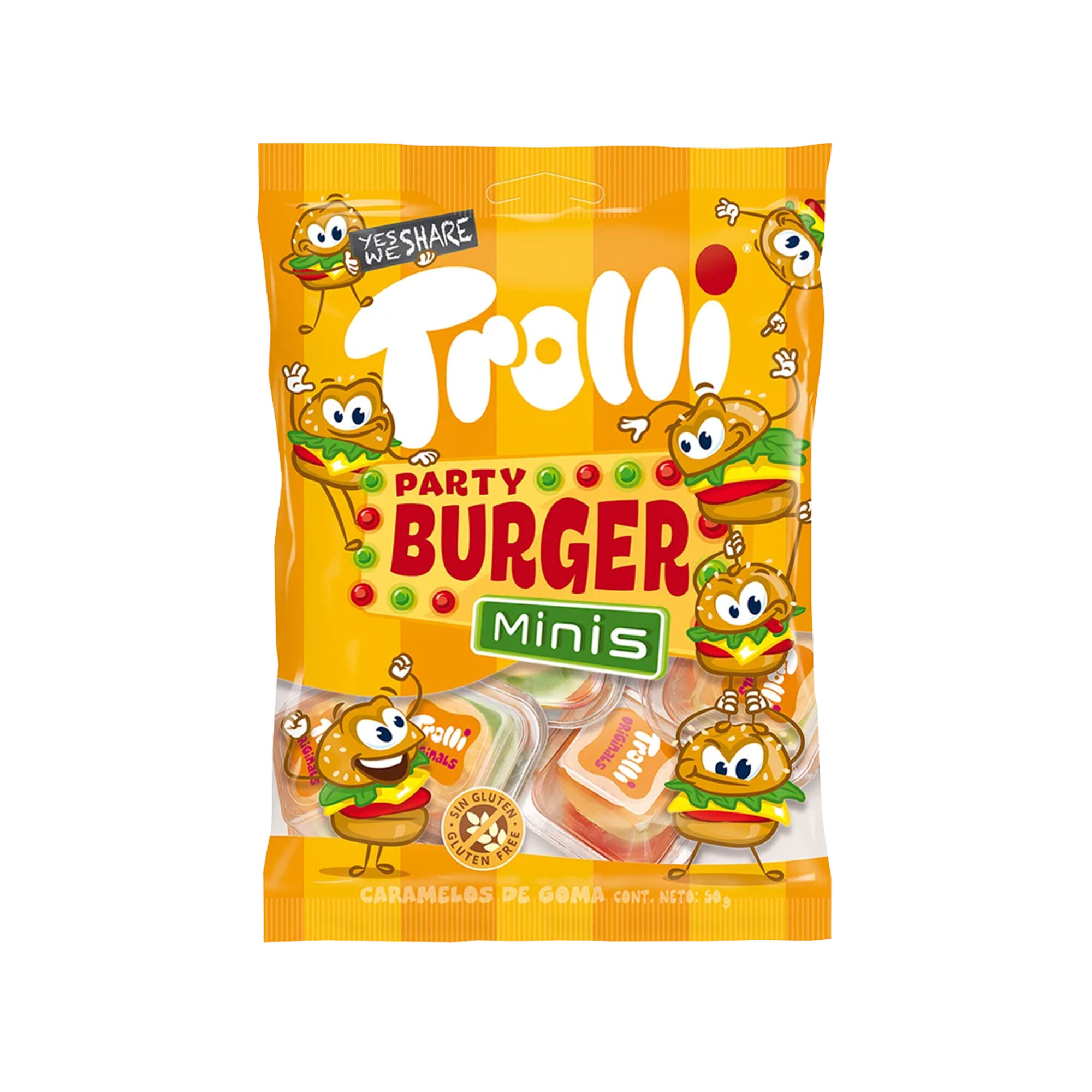 TROLLI PARTY BURGER MINIS 170G*8