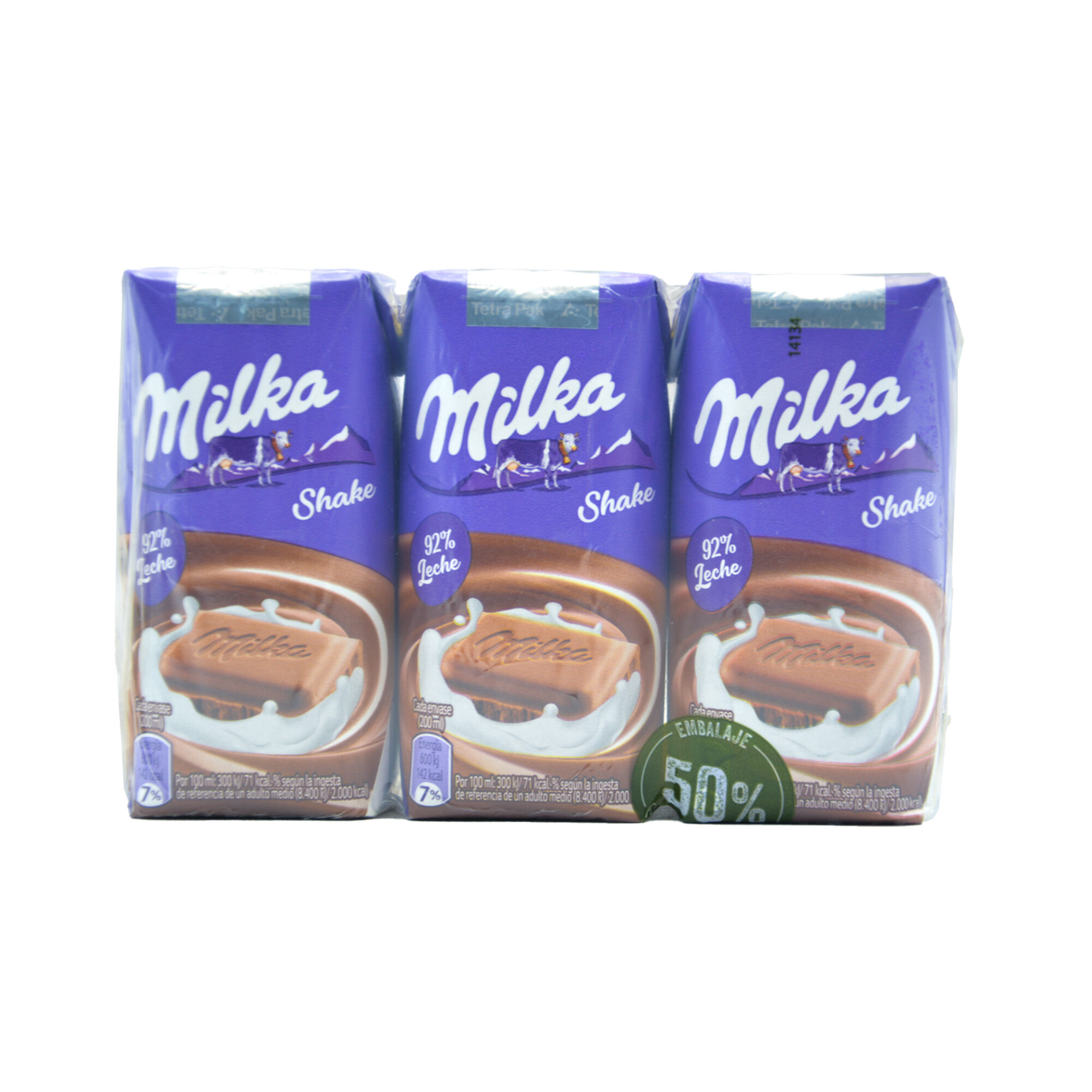 BATIDO CHOCO /LECHE MILKA SHKE PK3 200ML*18