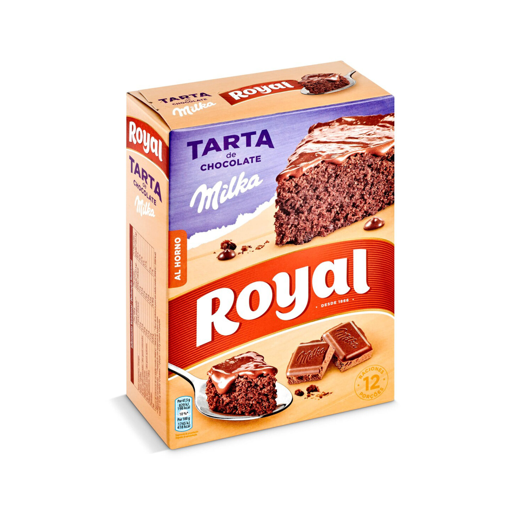 TARTA DE CHOCOLATE MILKA ROYAL 350G*6