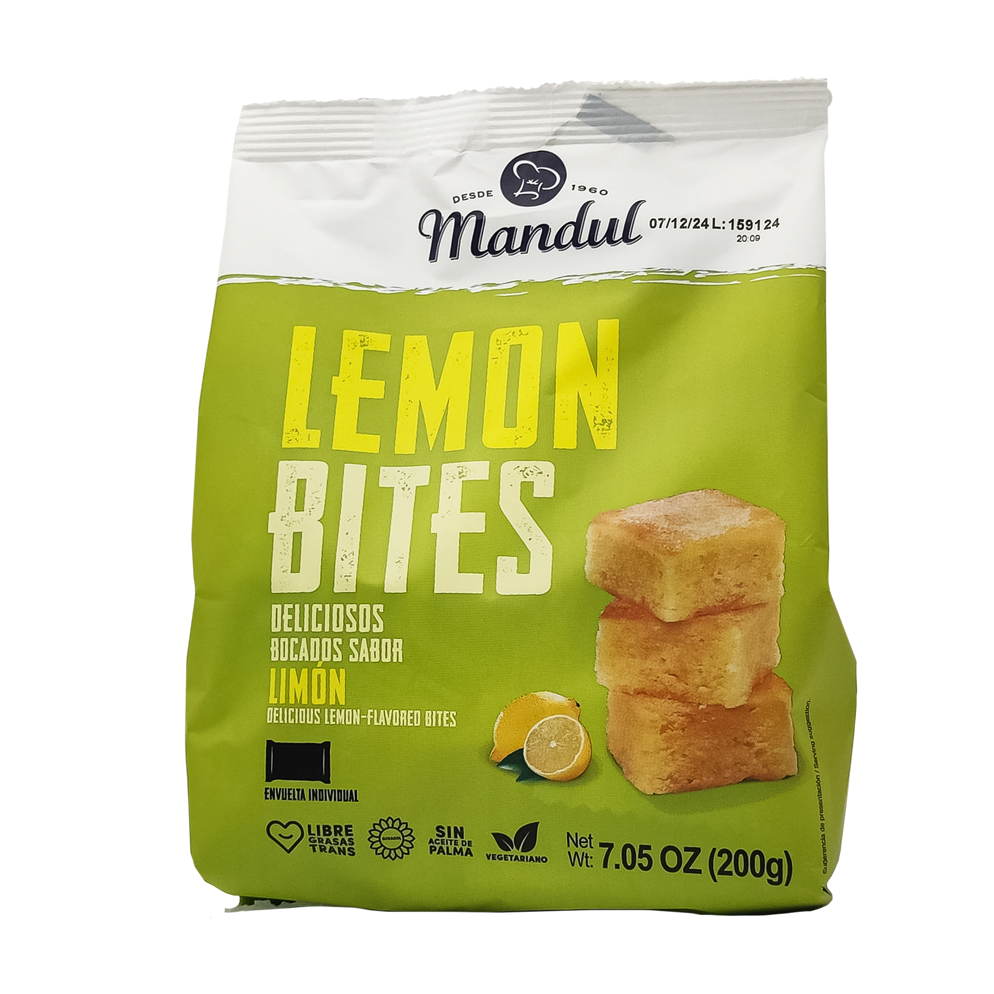 MANDUL BIZCOCHO LIMON BITES 200G*10