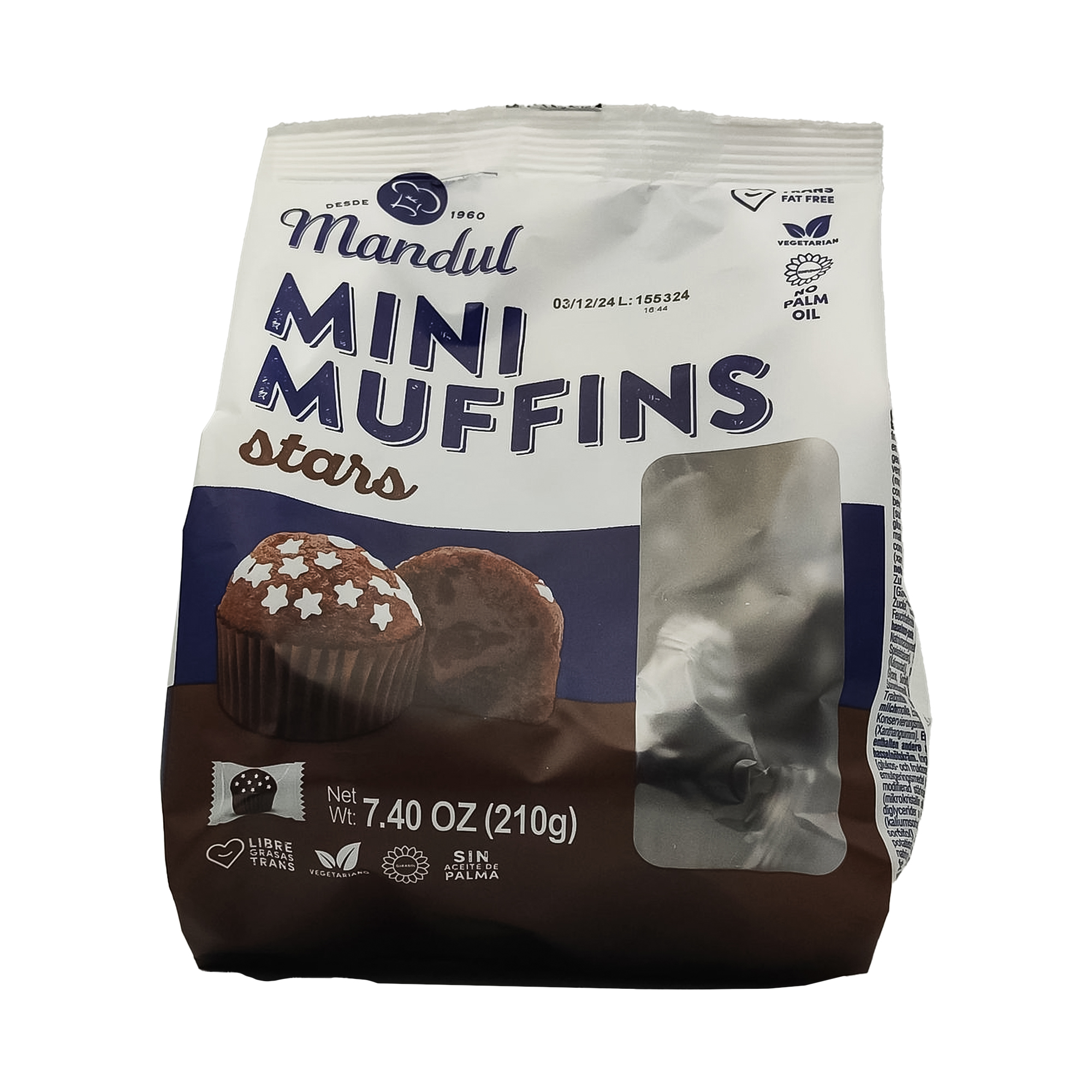 MANDUL MINI MUFFINS STARS 210G*10