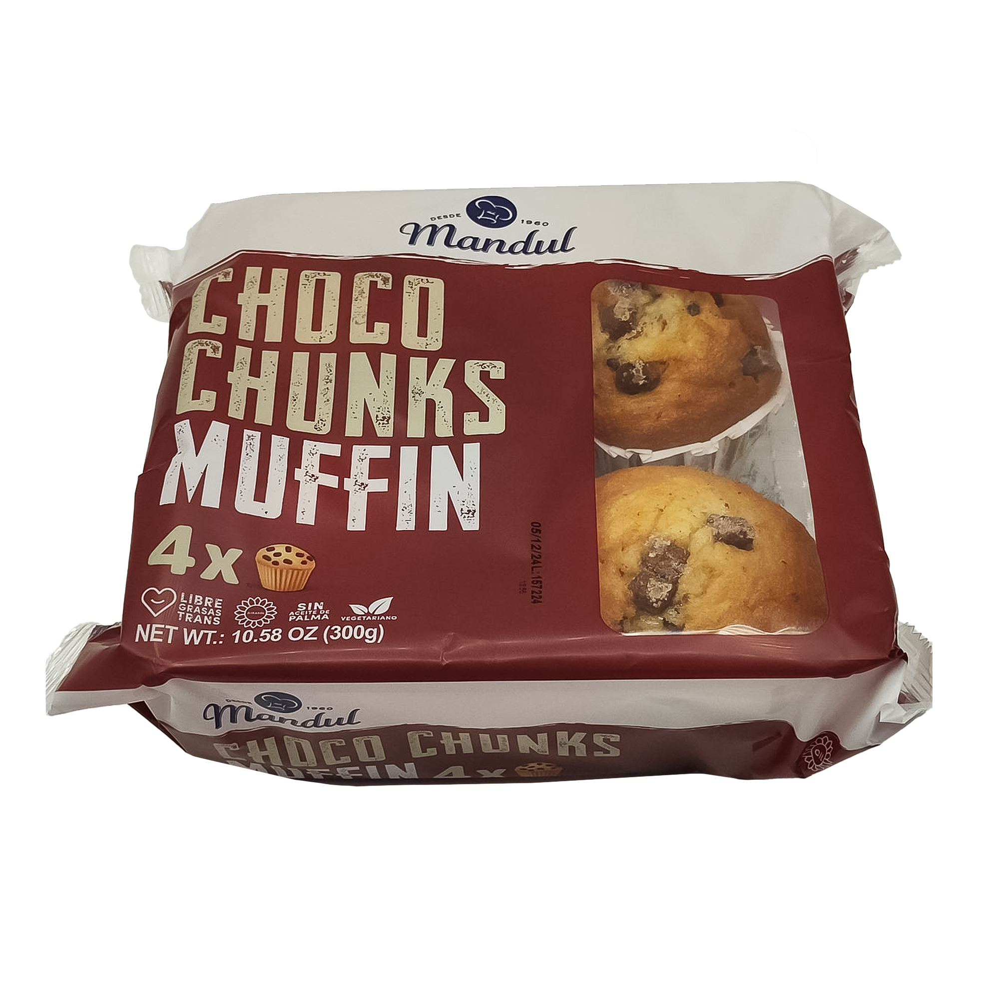 MANDUL MUFFIN CHOCO CHUNKS 300G*12