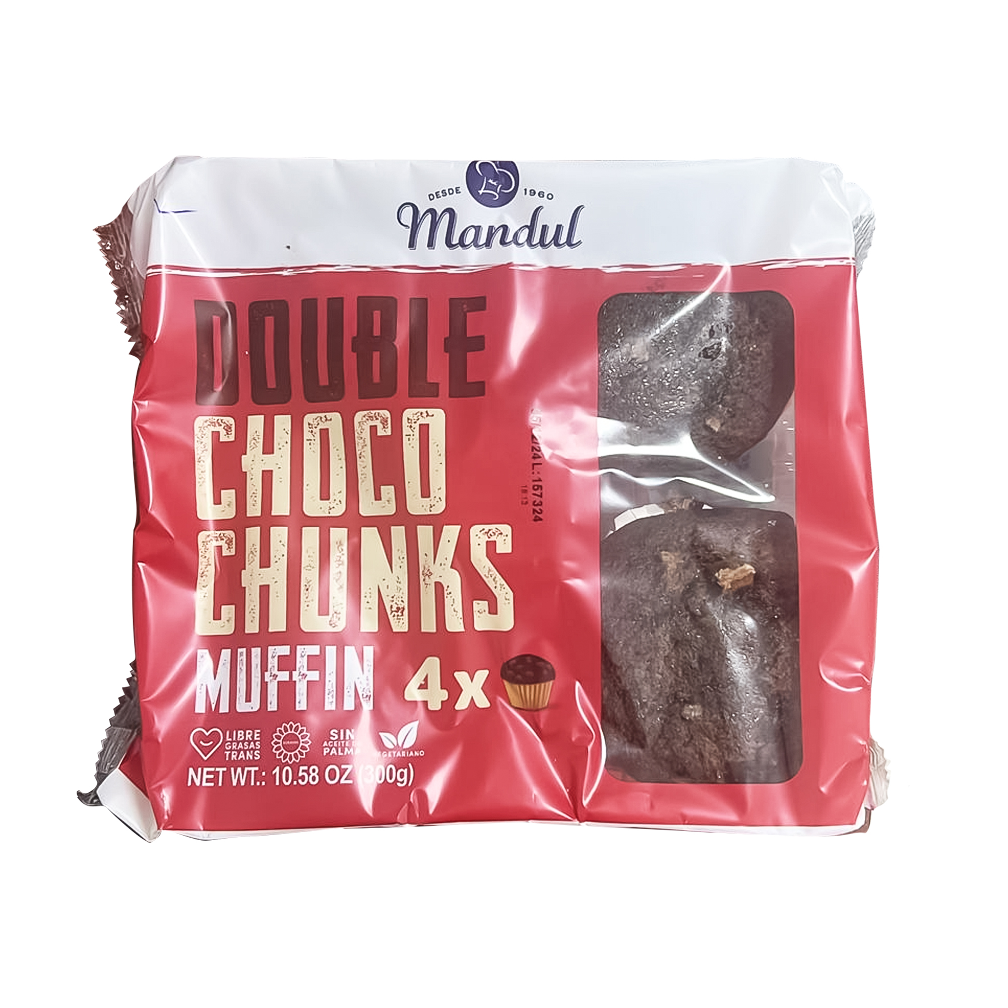 MANDUL MUFFIN MARBEL CHOCO CHUNKS 300G*12