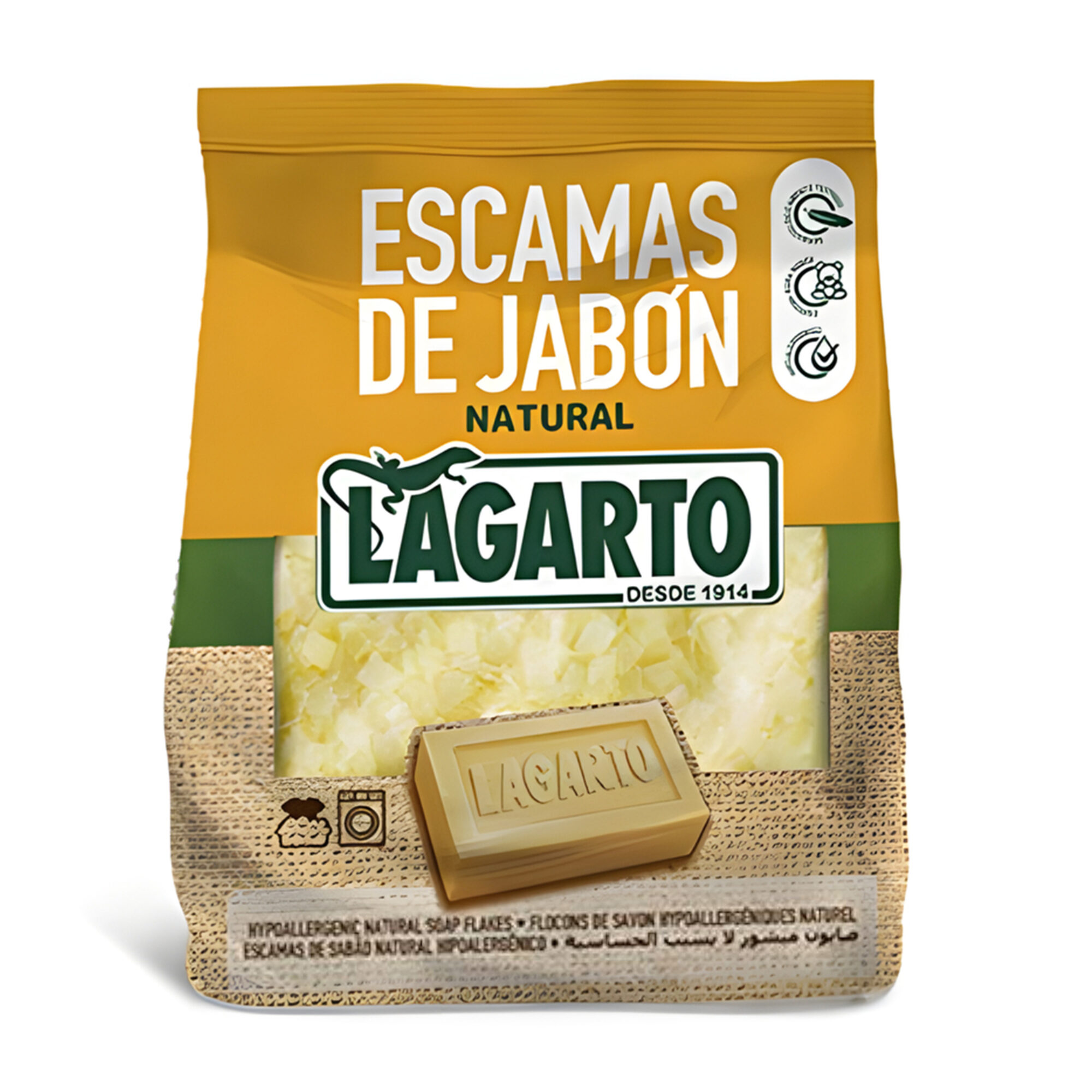 ESCAMAS DE JABON NATURAL LAGARTO 400G*10