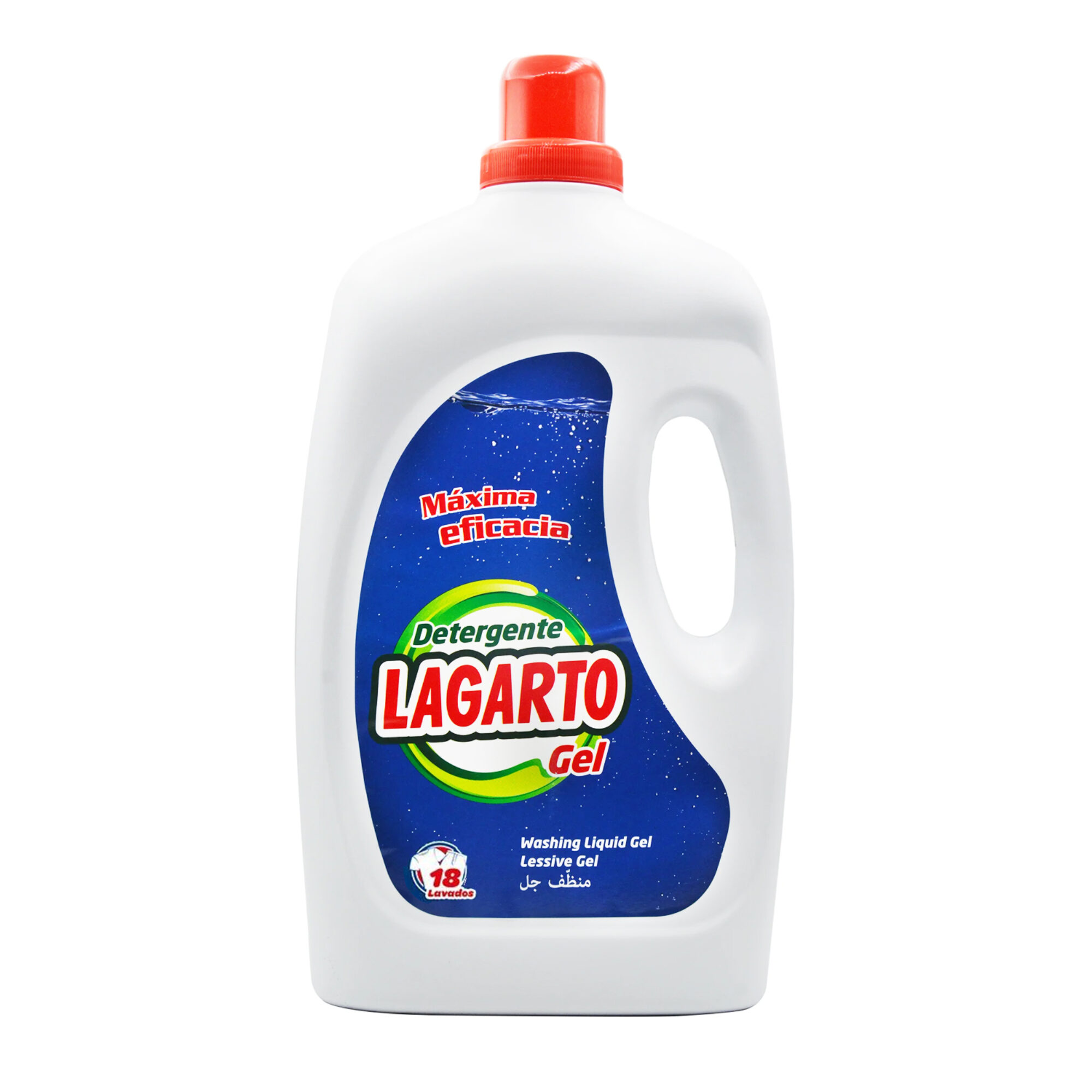 DETERGENTE LIQUIDO GEL LAGARTO 18LV 1.26L*10